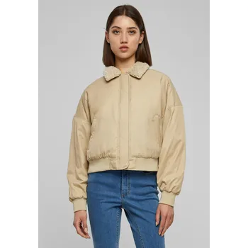 Dámský bomber Dámská bunda Pilot Bomber Jacket wetsand/sand Urban Classics krémová 2538334
