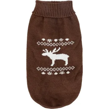Obleček pro psa Svetr Elk pro psa Nobleza - L 35 cm Barva: Hnědá