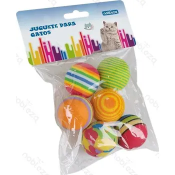 Hračka pro kočku Sada hraček pro kočku Nobleza - Mix 6 pěnových míčků