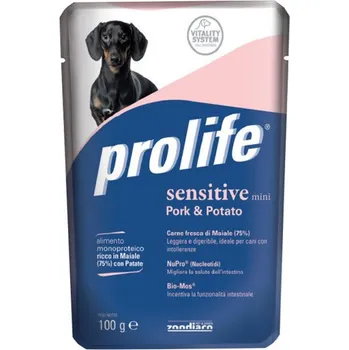 Krmivo pro psa Zoodiaco Prolife Sensitive Adult Mini - vepřové a brambory 100g