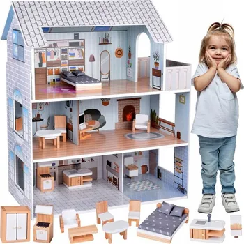 Domeček pro panenku Domeček pro panenky Jokomisiada Dřevěný domeček, 70 cm