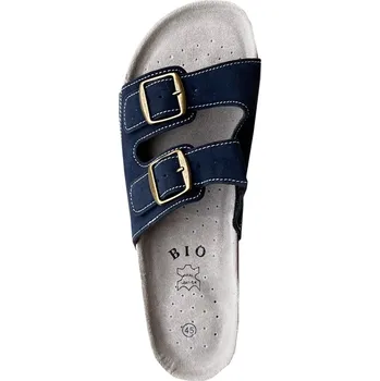 Dámská obuv GiNo Dámské korkové pantofle - Modrá Velikost: 37