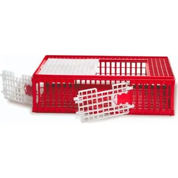 B-FARM Přepravní box na drůbež - větší, skládací, 3x dvířka 95x56x27cm