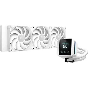 PC ventilátor DEEPCOOL Vodní chladič MYSTIQUE 360 WH, ARGB, 3x 120mm, AM5, LGA1851, bílá
