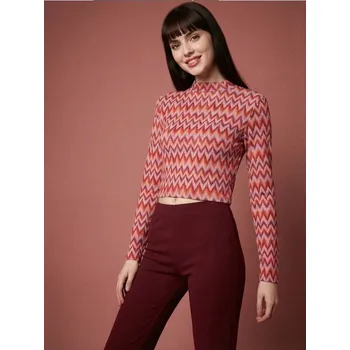 Dámská halenka Sinsay - Žakárová halenka s rolákem - vícebarevná - 6286R-MLC - 6286R-MLC-XL