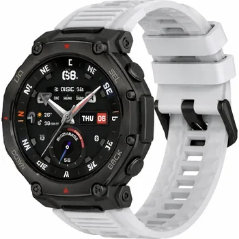 Ostatní příslušenství k chytrým hodinkám eses Silikonový řemínek pro Xiaomi Amazfit T-Rex 3 Pro 48mm - Světle šedý