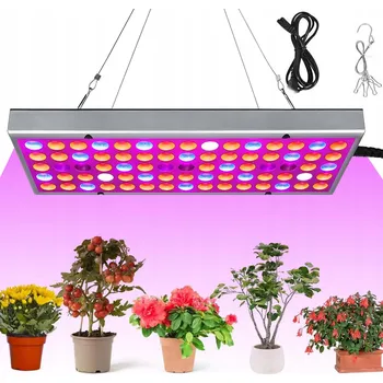 Osvětlení pro růst rostliny Lampa pro rostliny 75 LED pro pěstování a růst, panel pro přisvětlování 25W