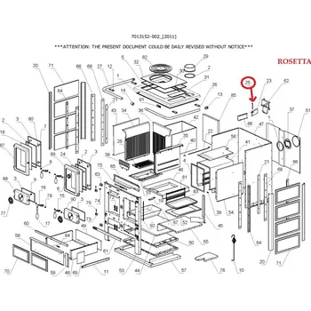 Příslušenství pro sporák La Nordica - čep přepínací klapky sporáků ROSETTA a další typů