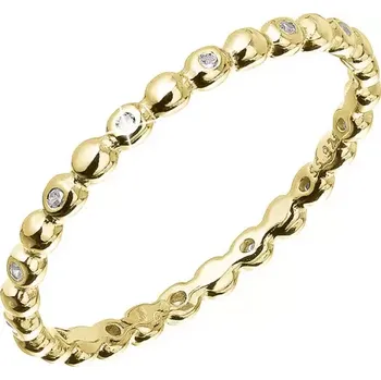 Prsten Pozlacený stříbrný prsten vzorovaný se zirkonky 15005.1 crystal velikost 53