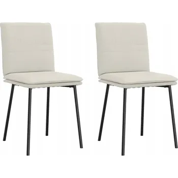 Jídelní židle Jídelní židle, 2 ks, krémové, sametové čalounění