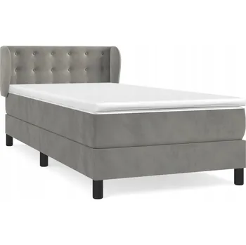 Postel Jednolůžková dřevěná postel VidaXL 100x200 cm, odstíny šedé