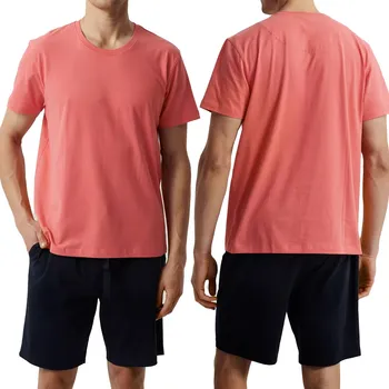 Pánské pyžamo Pánské pyžamo 100% BAVLNA Pyžamový komplet na léto ATLANTIC NMP-379 - L