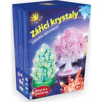 kreativní sada LABORATOŘ PRO PĚSTOVÁNÍ SVÍTÍCÍCH KRYSTALŮ