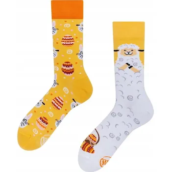 Many Mornings Ponožky Velikonoční Jehně vícebarevné velikost 43-46