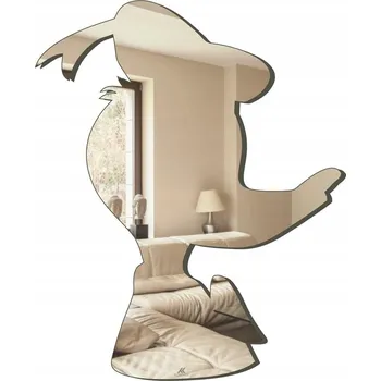 Zrcadlo Dekorativní Zrcadlo Akrylové Kachna | Stříbrné | 283x350 mm