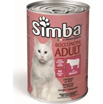 Krmivo pro kočku Monge Italy Simba Cat kousky hovězího masa 415g