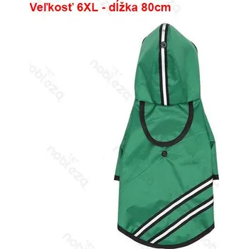 Obleček pro psa Reflexní pláštěnka pro psa Nobleza 6XL 80 cm Barva: Zelená