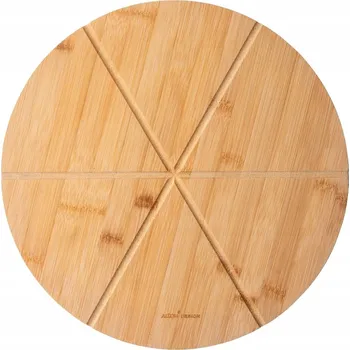Kuchyňské prkénko Dřevěné bambusové prkénko na pizzu a krájení Altom Design, kulaté, 33 cm