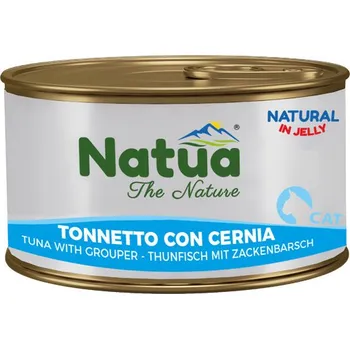 Krmivo pro kočku Natua Cat Adult - Filety z tuňáka a cernia 85g