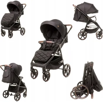 Kočárek Sportovní kočárek 4Baby Stinger Pro Black Velká Kola Odpružení