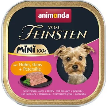 Krmivo pro psa Animonda Vom Feinsten Adult Mini Dog - Kuře, husa a petržel 100g