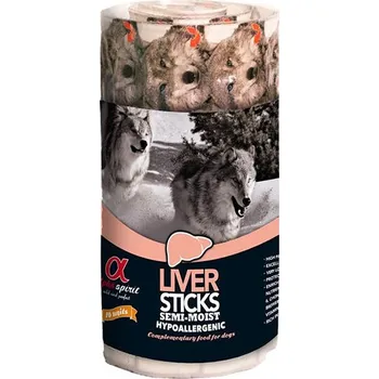 Pamlsek pro psa Alpha Spirit 16 Sticks - Játrové tyčinky 160g