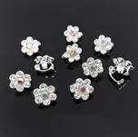 B-TOP Mini sponky do vlasů Krystalový Květ 10 ks Druh barvy: Stříbrná