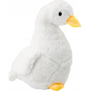plyšák LEAN Toys Plyšová husa 30 cm bílá