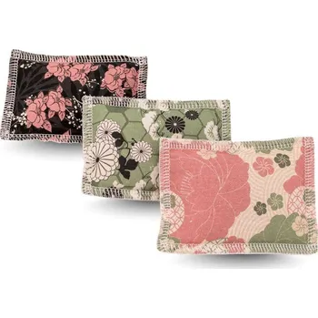 Hračka pro kočku 4Cats Japan polštářek se šantou 7,5 x 10 cm 1 ks mix barev