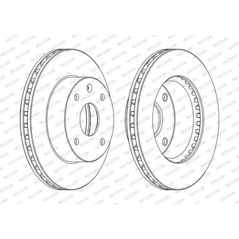 Brzdový kotouč Brzdový kotouč FERODO DDF1257C