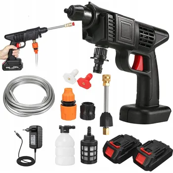 Vysokotlaký čistič Akumulátorová tlaková myčka 38 barů s 5m hadicí - sada