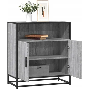 Komoda Komoda, šedý dub sonoma, 68x35x76 cm, dřevěný kompozitní materiál