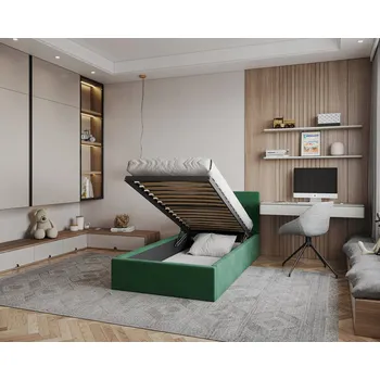 Postel Čalouněná jednolůžková postel FDM 90x200 cm černá