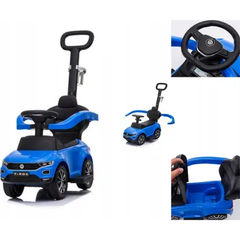 Dětské vozidlo ODRÁŽEDLO S RUKOJETÍ VOLKSWAGEN T-ROCK – MODEL 651 – MODRÝ HIT NA VÁNOCE