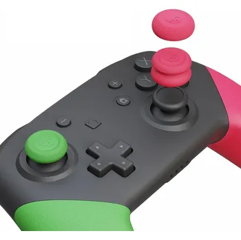 Herní ovladač SADA GUMOVÝCH NÁSTAVCŮ SKULL&CO 6-PACK pro ovladač PRO KONTROLER SWITCH SPLATOON 2