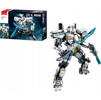 ostatní stavebnice 467214 STAVEBNICE SLUBAN P.R. MECHA ROBOT BÍLO-ŠEDÝ 561 DÍLŮ GAZELO (G205275)