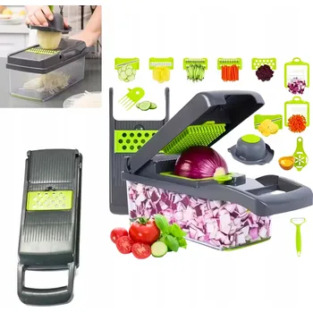 Struhadlo MAGICOOK Kráječ a struhadlo 14v1 – Bezpečný multifunkční kuchyňský robot