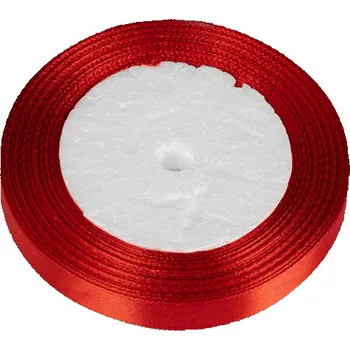 Stuha Bellatex Stuha saténová 12 mm / 22,5 m Červená