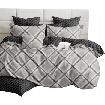 Povlečení SADA POVLEČENÍ 160X200 BAVLNĚNÝ SATÉN 2X POVLEČENÍ NA POLŠTÁŘ 70X80 VELKÉ