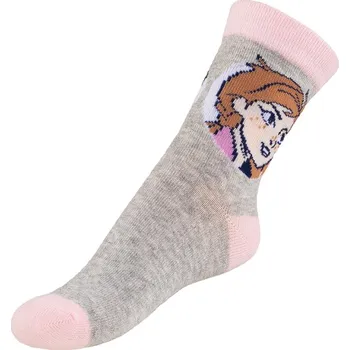 Dámské ponožky Bellatex Ponožky dětské Frozen 2 Šedá,Růžová, rozměr 27-30