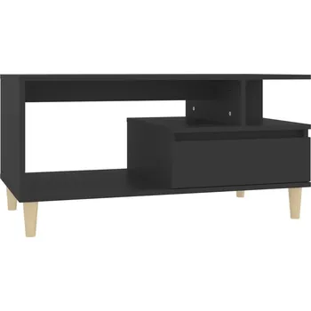 Konferenční stolek Konferenční stolek, černý, 90x49x45 cm, materiál dřevo