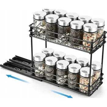 ORGANIZÉR POLICE DVOUÚROVŇOVÁ VYSOUVACÍ REGÁL POD DŘEZ DŘEZ KUCHYŇSKÁ