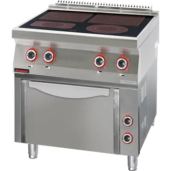Sporák KROMET Keramický sporák s elektrickou troubou | KROMET, 700.KE-4C/PE-1