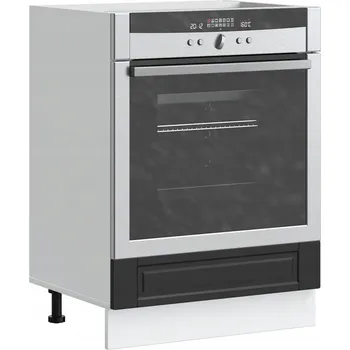 Komoda VidaXL Skříňka na troubu Porto, černá, dřevotříska