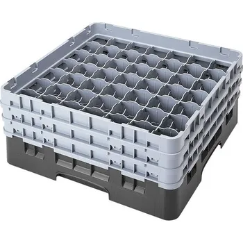 Cambro Koš Camrack 49 pozic, výška sklenice 9 cm - Černá| TOM, R-49S318-110