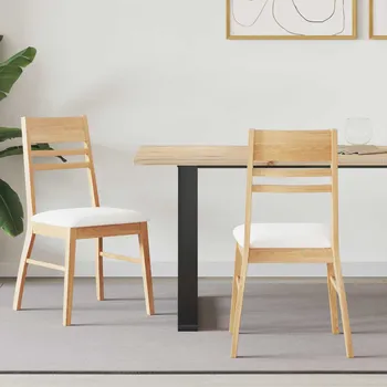 Jídelní židle 2 pcs Přírodní 43 x 54 x 89 cm