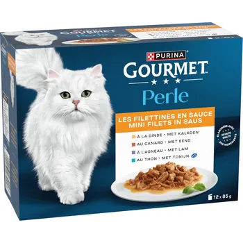 24x85g Gourmet Perle míchaný výběr - vybrané plátky masa v omáčce