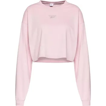 Dámská mikina REEBOK Dámská sportovní mikina Reebok CL Wide short RŮŽOVÁ