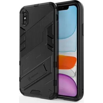 Odolný ochranný kryt se stojánkem pro iPhone XR - černý