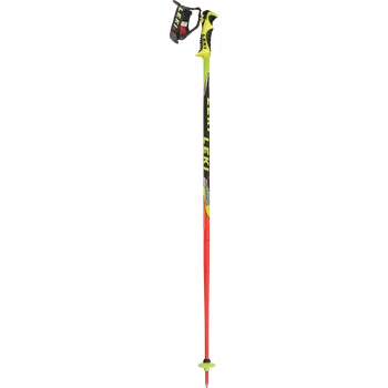 Sjezdová hůlka Lyžařské hole Leki WC Lite SL juniorské, slalomové, červené/žluté/černé 105